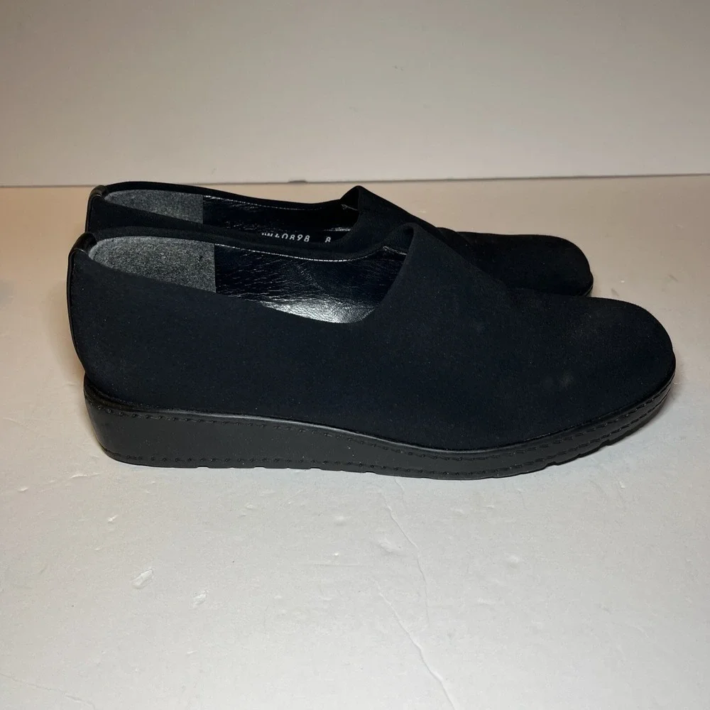 STUART WEITZMAN  Black Women's Slip Ons Slides QUALITY SZ 8W